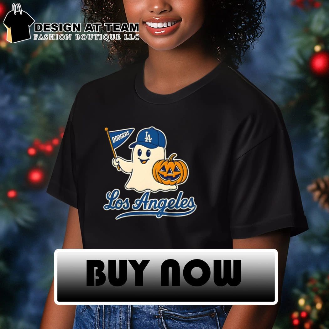 LA Dodgers Halloween Ghost Baseball Pumpkin shirt