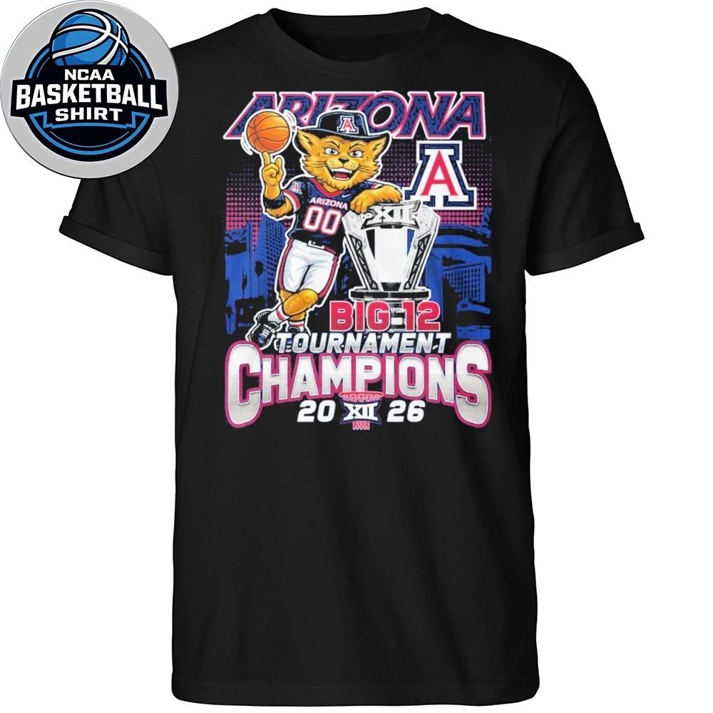 Arizona Wildcats Big 12 Tournament Champions 2026 T-Shirt