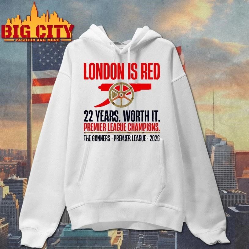 Arsenal Premier League Champions 2026 22 Years London Is Red Shirt