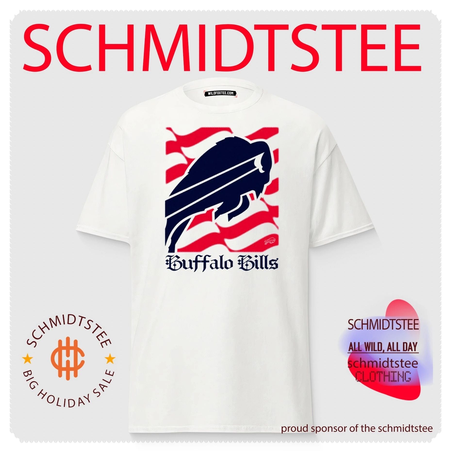Buffalo Bills American 250th Flag Heritage Wordmark shirt
