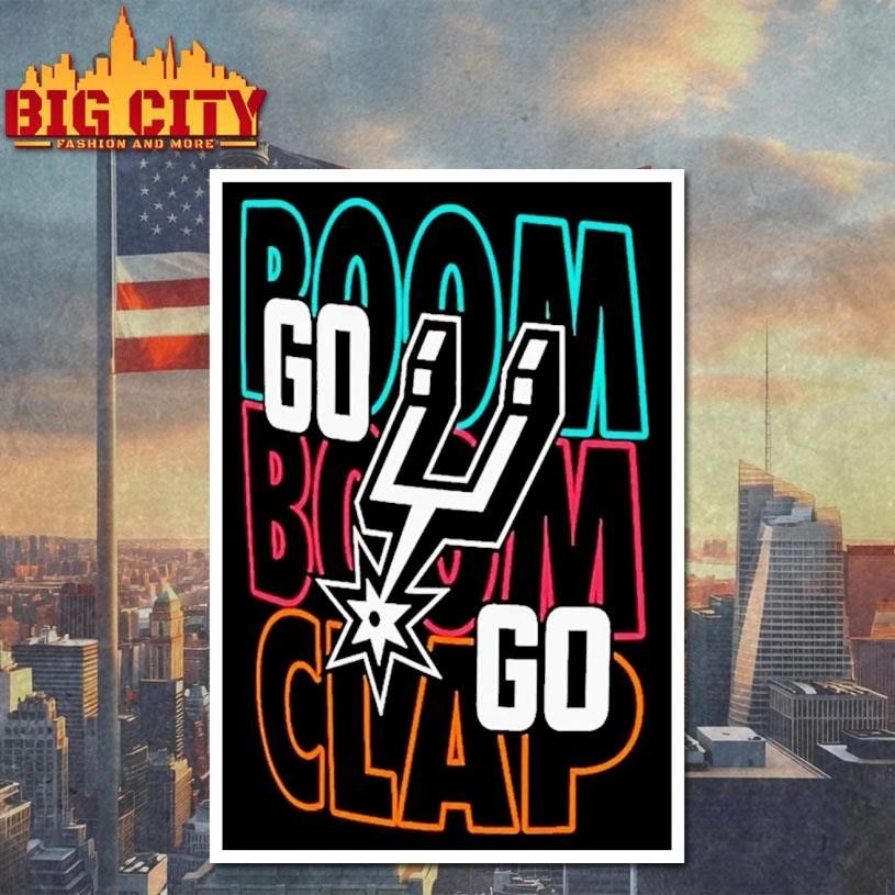 San Antonio Spurs 2026 NBA Playoffs Boom Boom Clap Go Spurs Go shirt