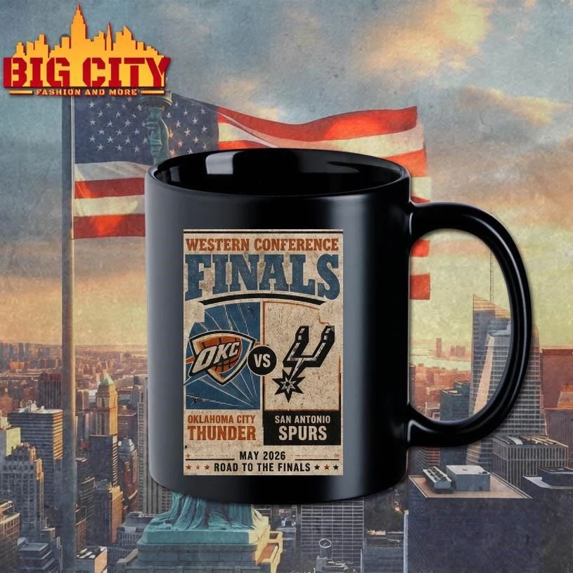 OKC Thunders Vs San Antonio Spurs 2026 NBA Western Conference Finals Playoffs Road To The Finals 2026 Shirt