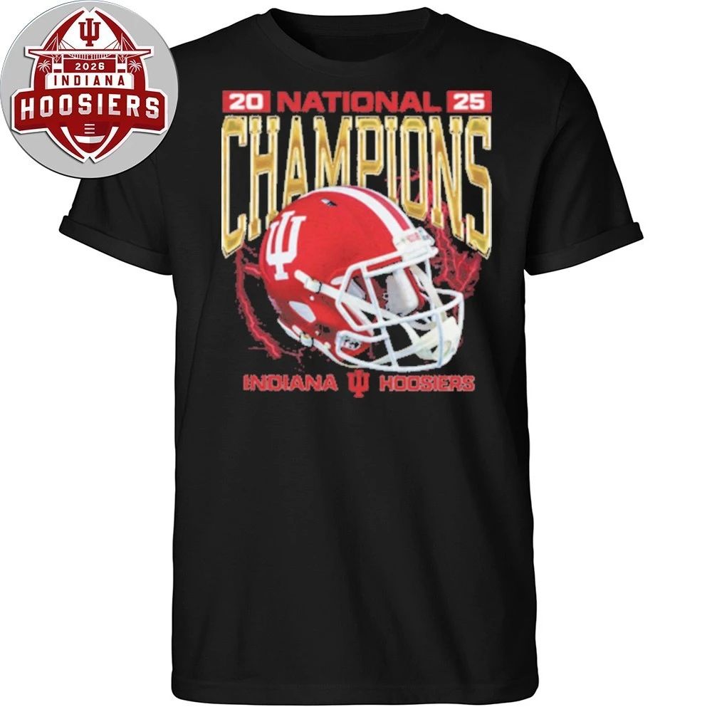 National Indiana Hoosiers Champions 16-0 Helmet 2026 Shirt
