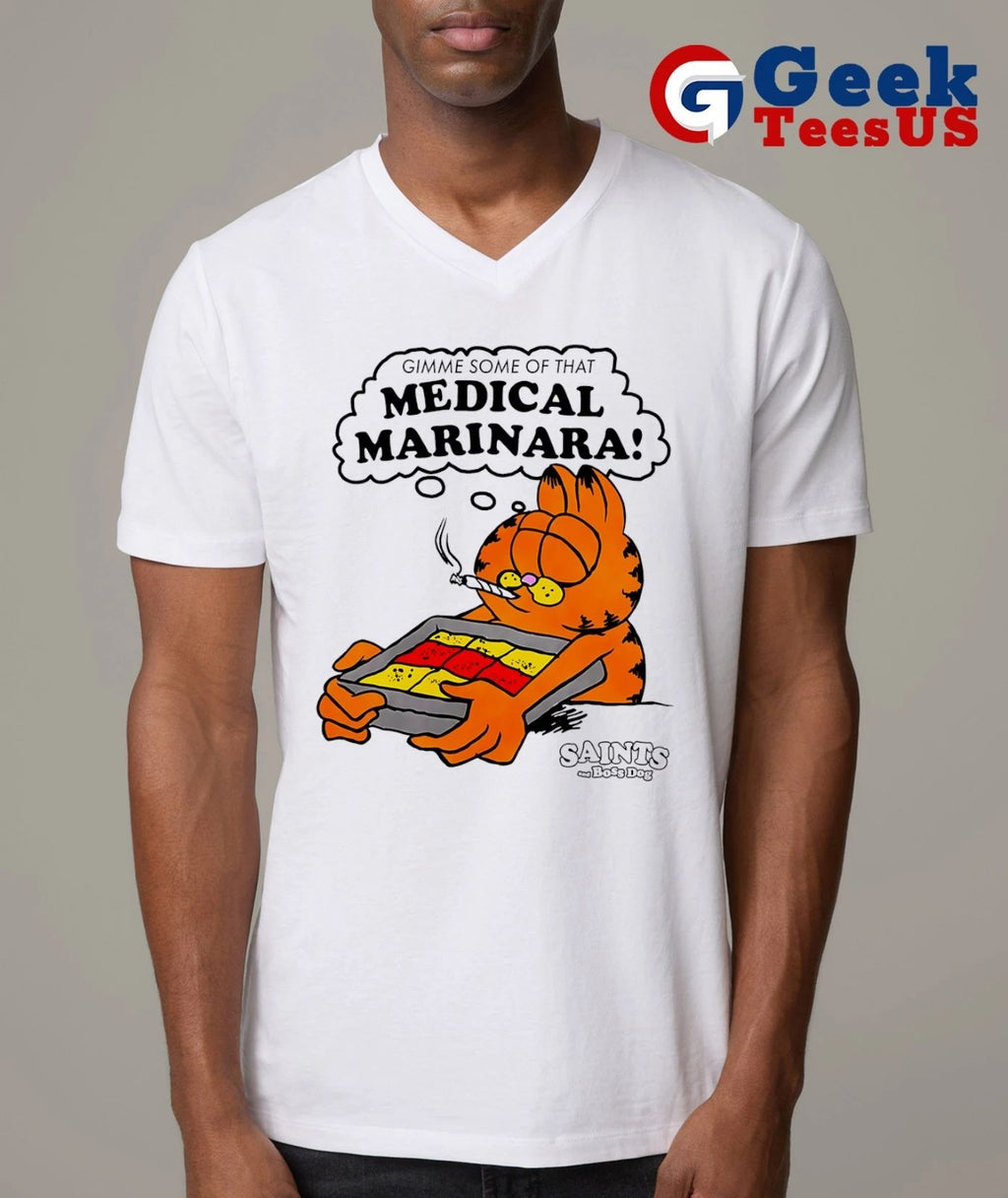 Cat Gimme Some of That Medical Marinara Saints and Boss Dog shirt