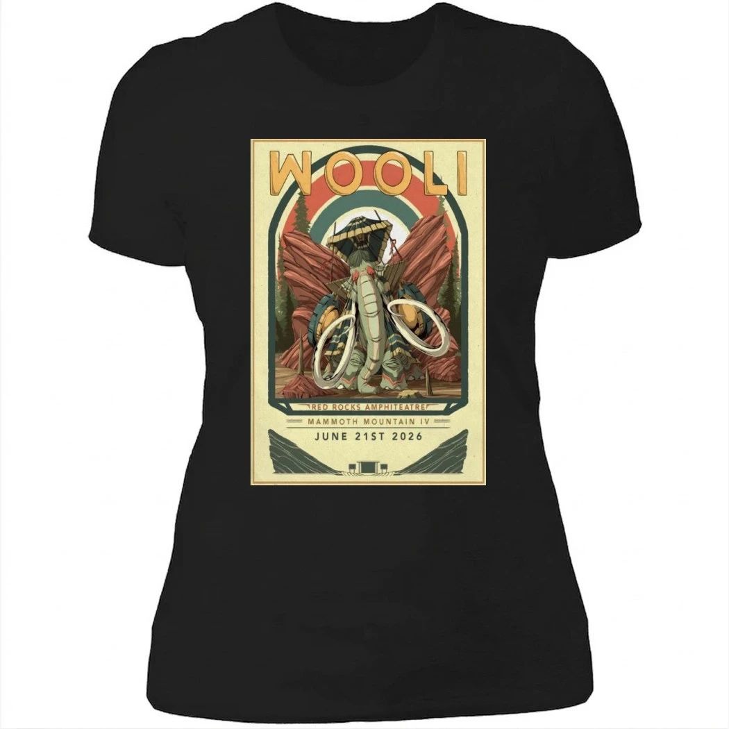 Wooli 6-21-2026 Red Rocks In Morrison CO Poster Shirt