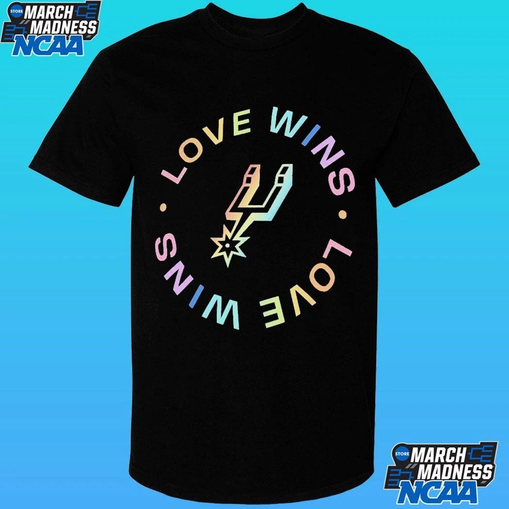 San Antonio Spurs Love Wins Rainbow 2026 Shirt