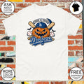 Los Angeles Dodgers Halloween pumpkin trick or treat spooky season baseball shirt