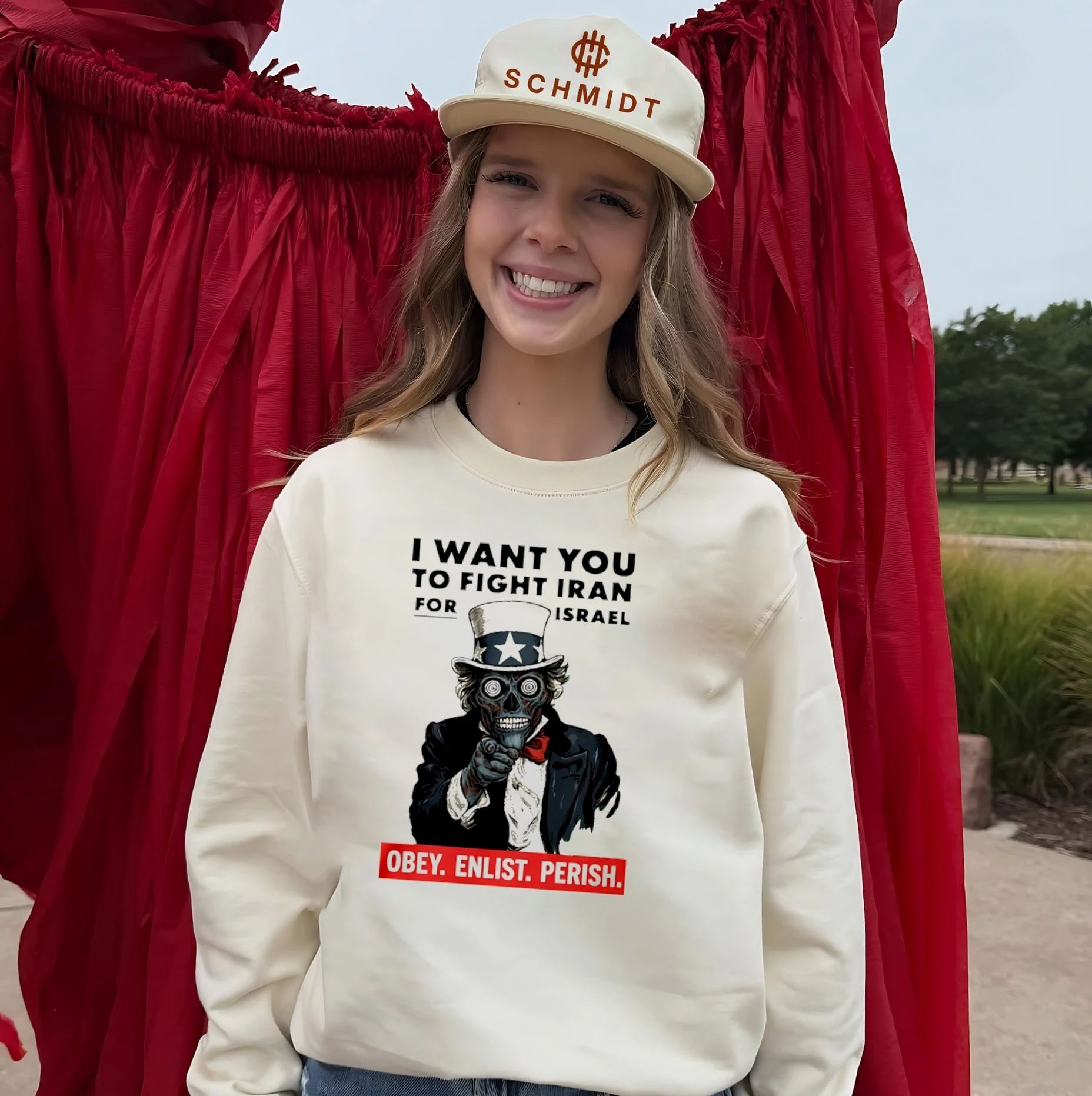 I Want You To Fight Iran For Israel Uncle Sam Skull 2026 shirt
