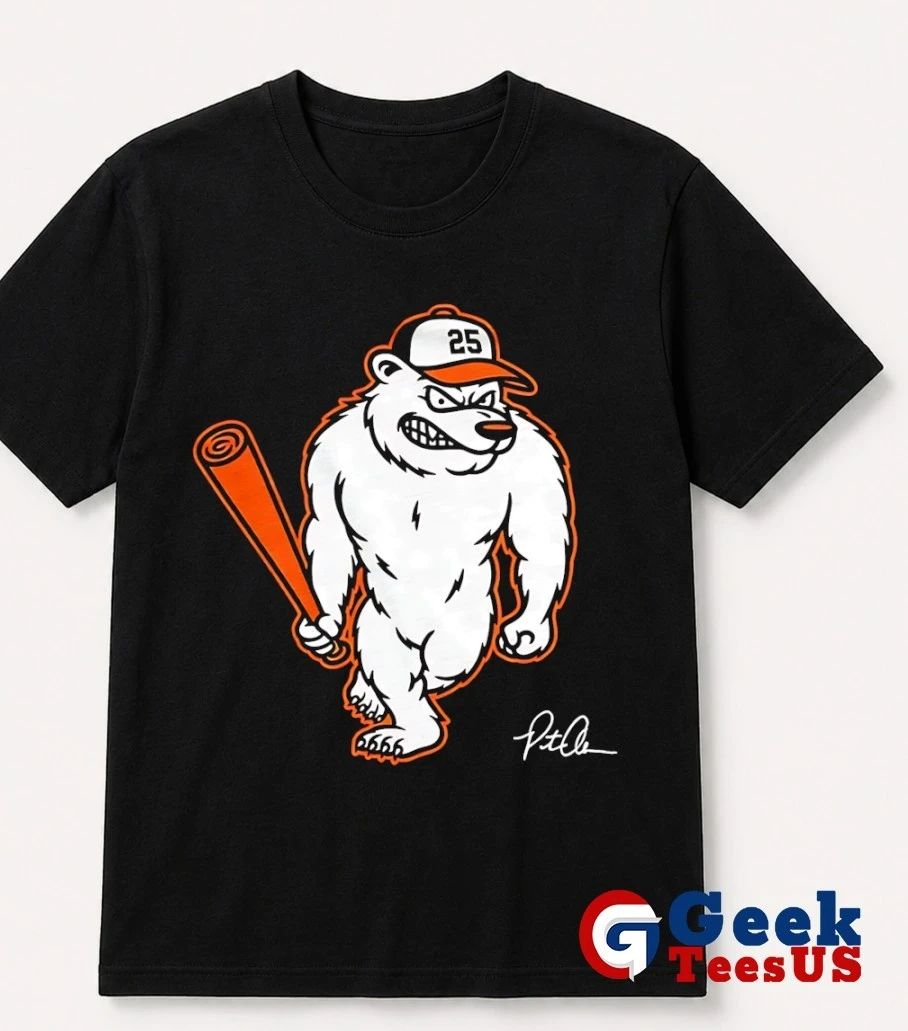Polar Bear Pete Baltimore Orioles baseball signature shirt