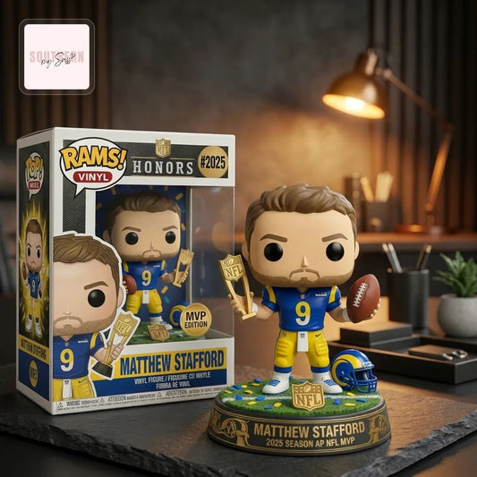 Los Angeles Rams Matthew Stafford 2025 AP NFL MVP Commemorative Pop Figure Doll