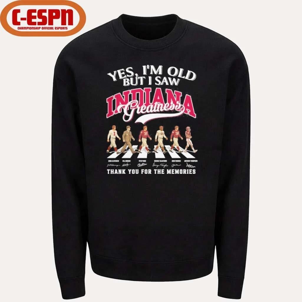 Yes, I’m Old But I Saw Indiana Hoosiers Abbey Road Greatness Shirt
