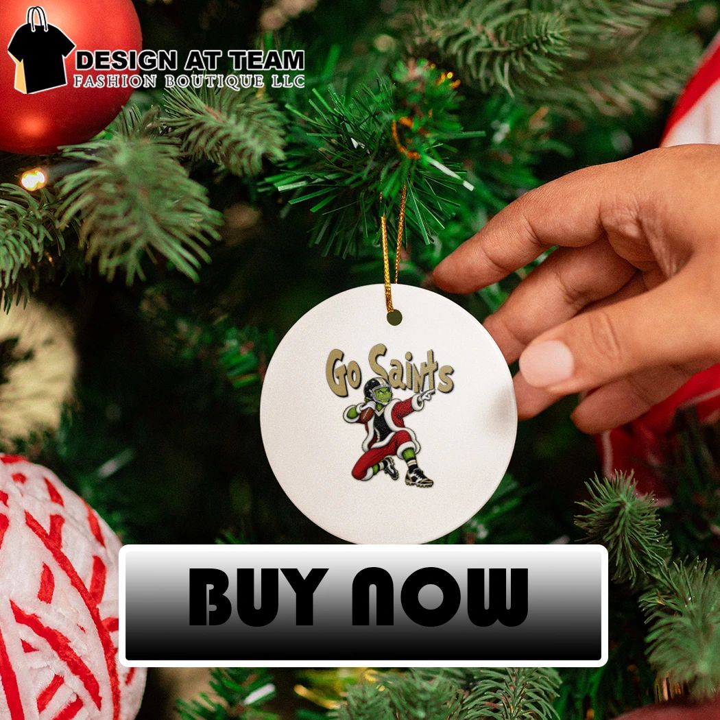 Go Saints New Orleans Football Grinch Christmas shirt