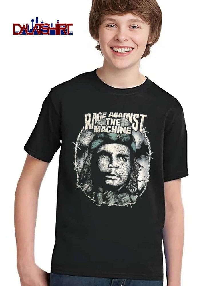 Rage Against The Machine Che Guevara portrait barbed wire shirt