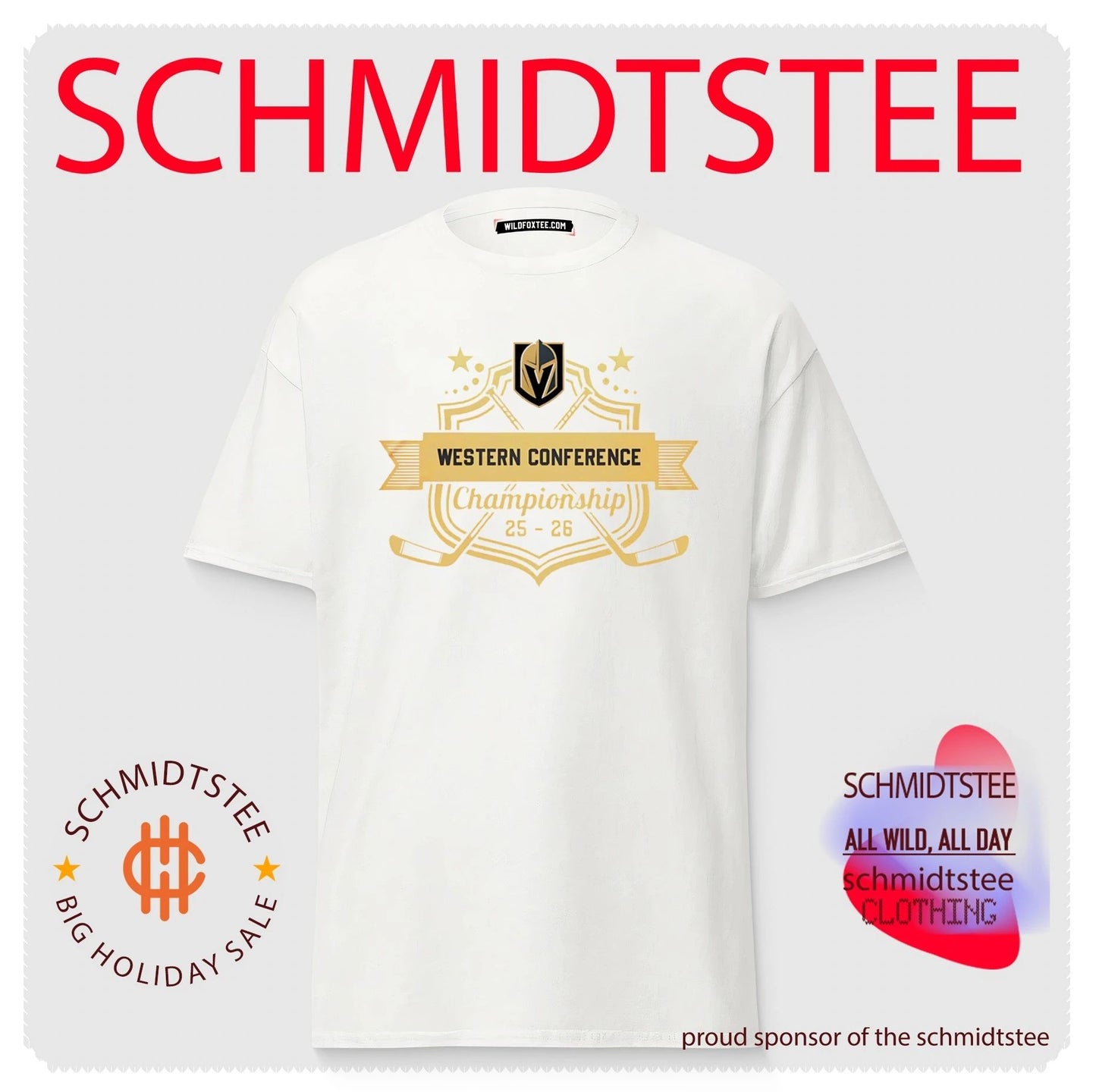 Vegas Golden Knights Fanils Western Conference Champions 25–26 Hockey shirt