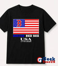 Boston Red Sox USA 1776-2026 American flag logo shirt