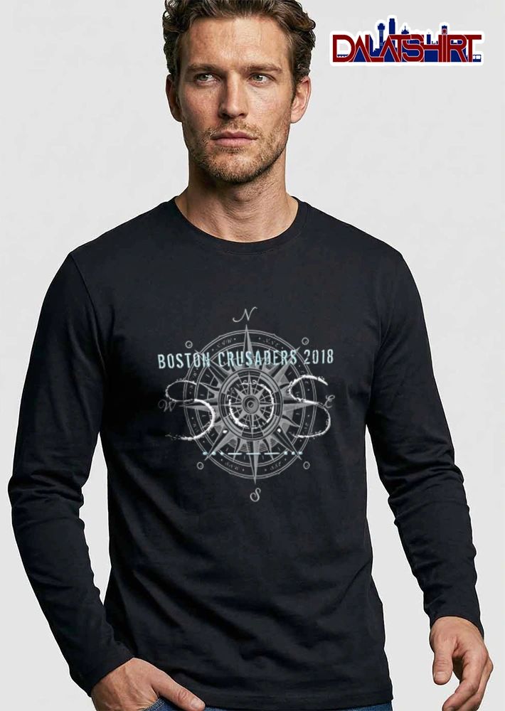 Boston Crusaders 2018 compass rose nautical navigation style shirt