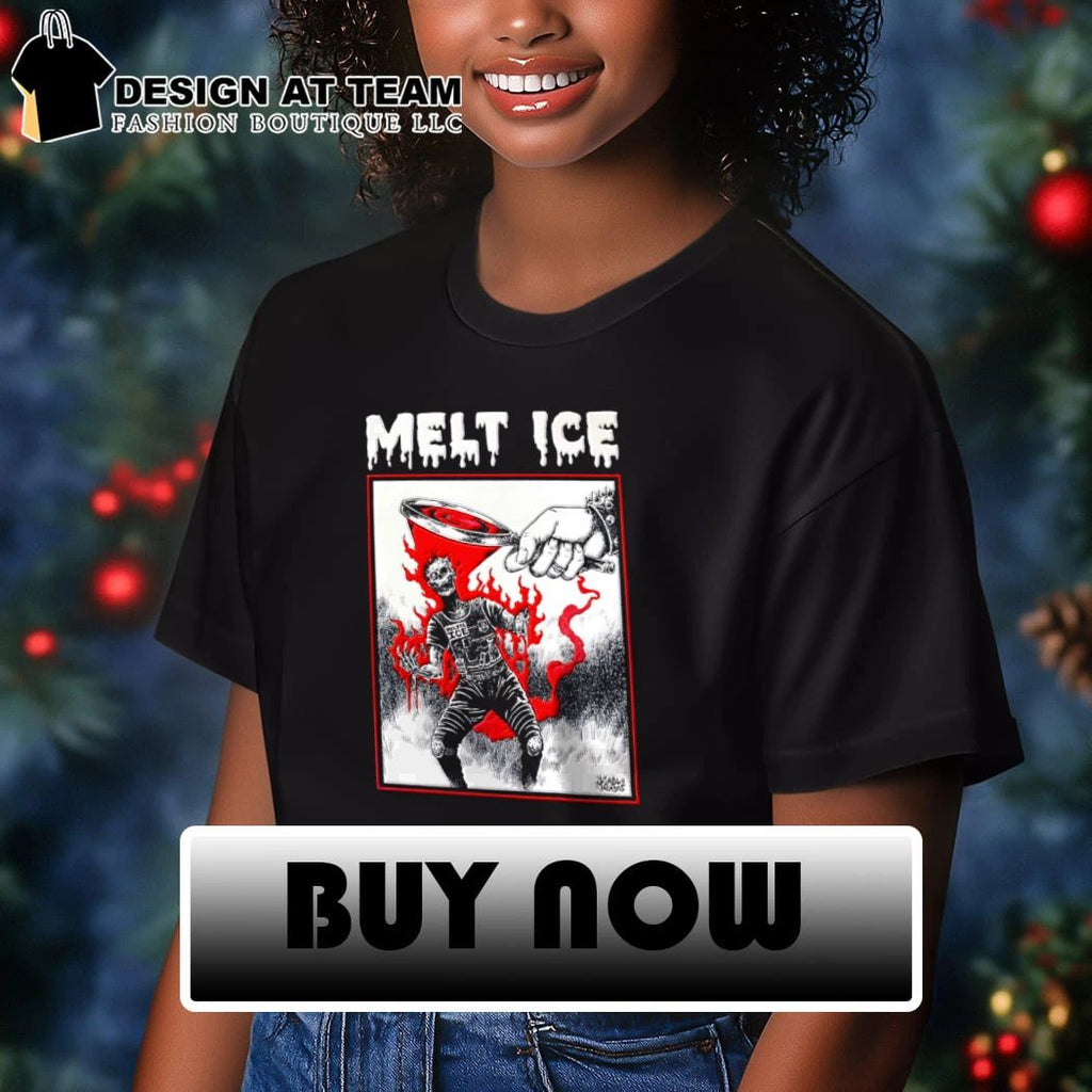 Melt Ice Police Diablo Macabre Dark Art shirt