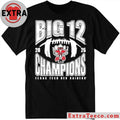 Summit Sportswear Texas Tech Red Raiders Black 2025 Big 12 Football Champions NUMBER ONE FOOTBALL Shirt