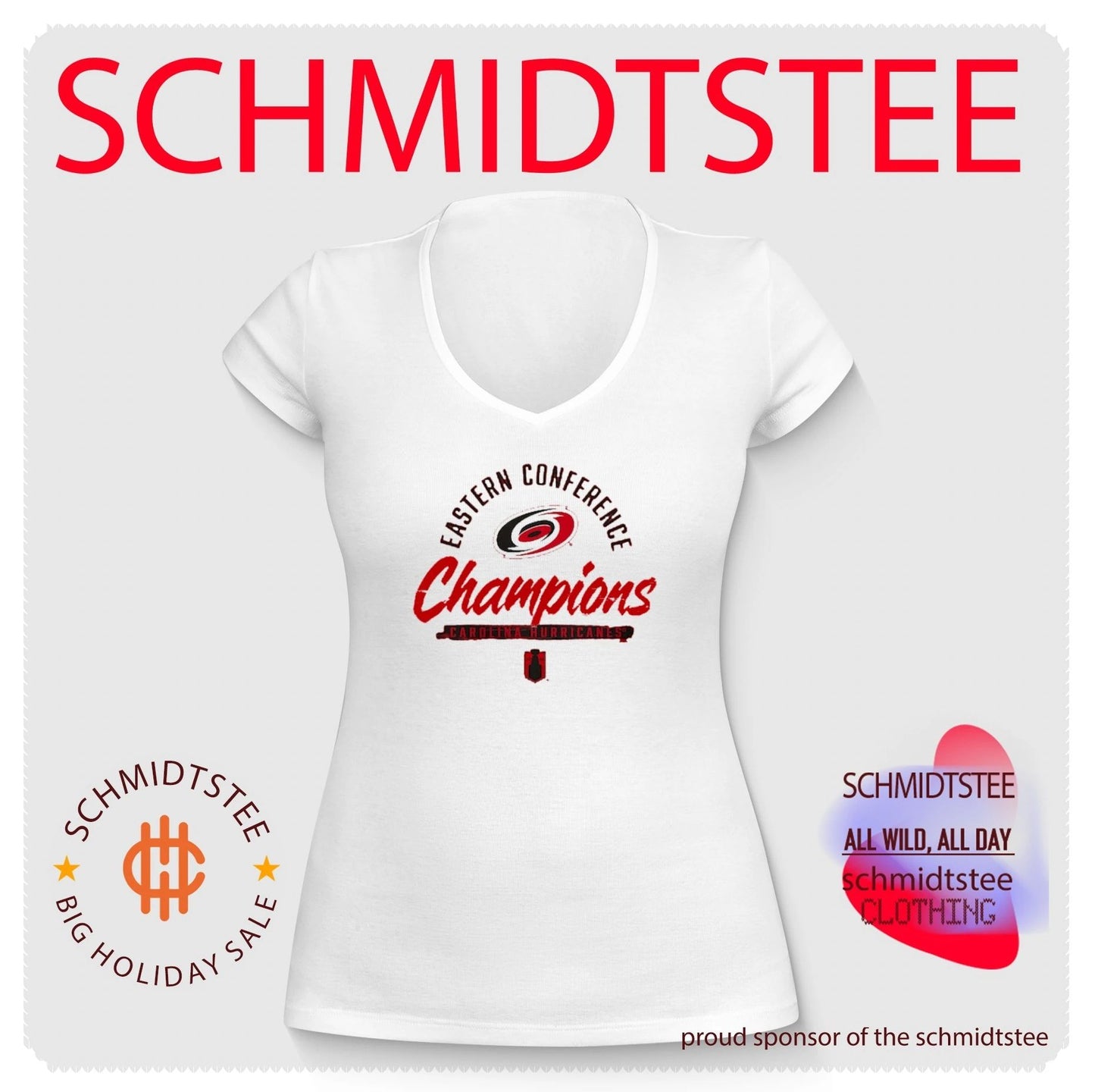 2026 NHL Eastern Conference Champions Carolina Hurricanes logo shirt