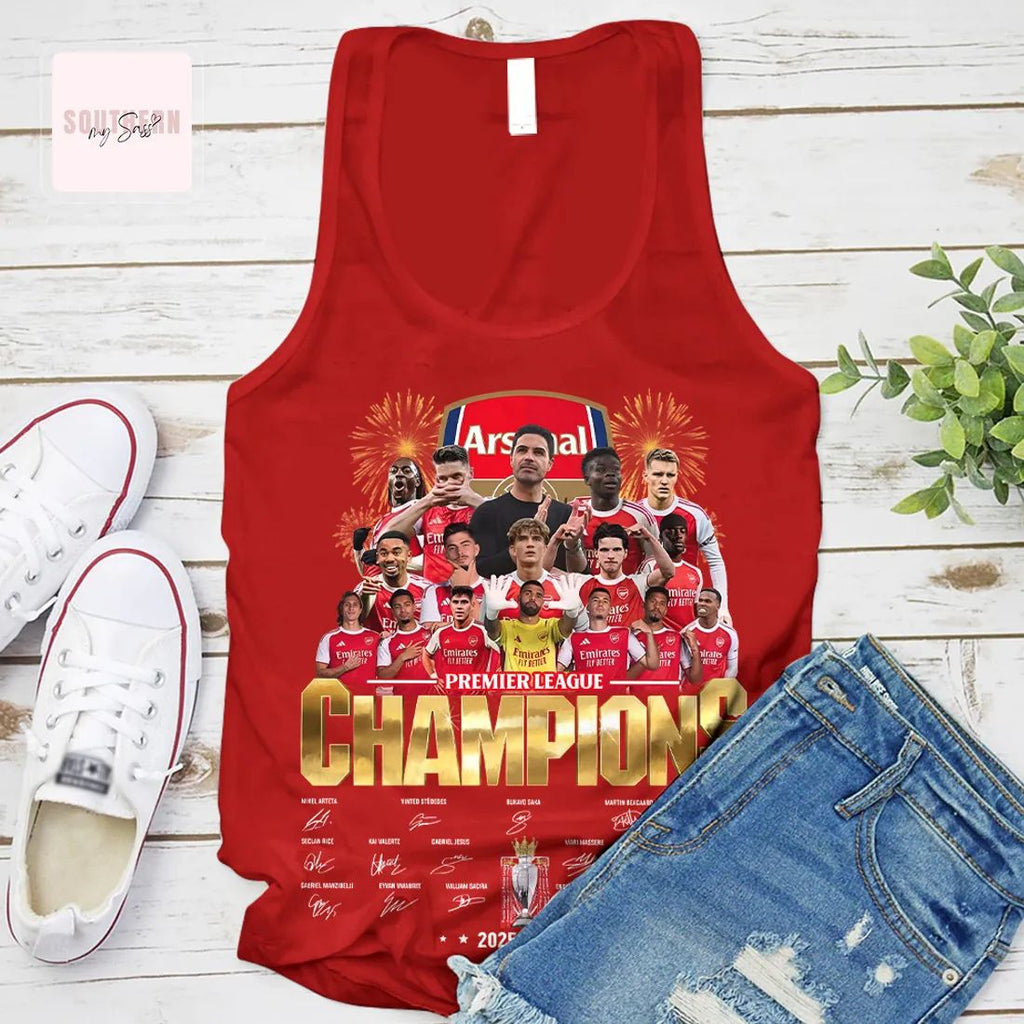 Arsenal Premier League Champions 2025-2026 Commemorative Unisex T-Shirt