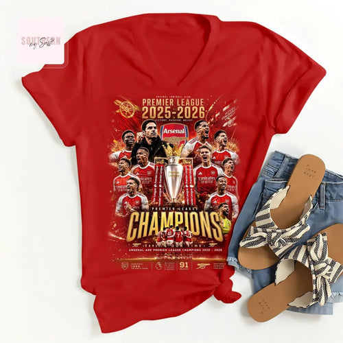 Arsenal Premier League Champions 2025-2026 Celebratory Fan Unisex T-Shirt