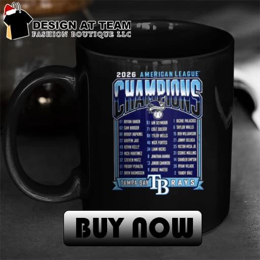 2026 Rays American League Champions Team Roster Typography shirt