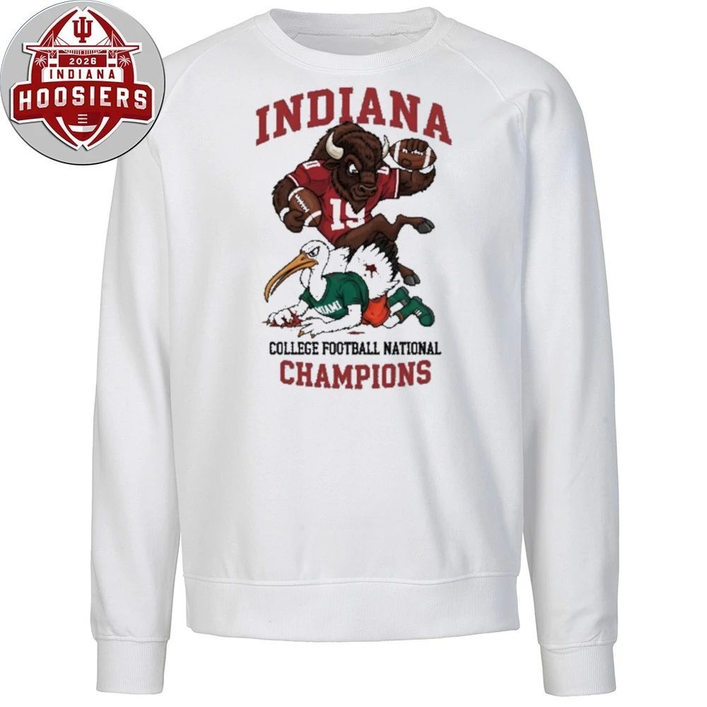 Indiana Football Champions College Football National Mascot Tee Shirt