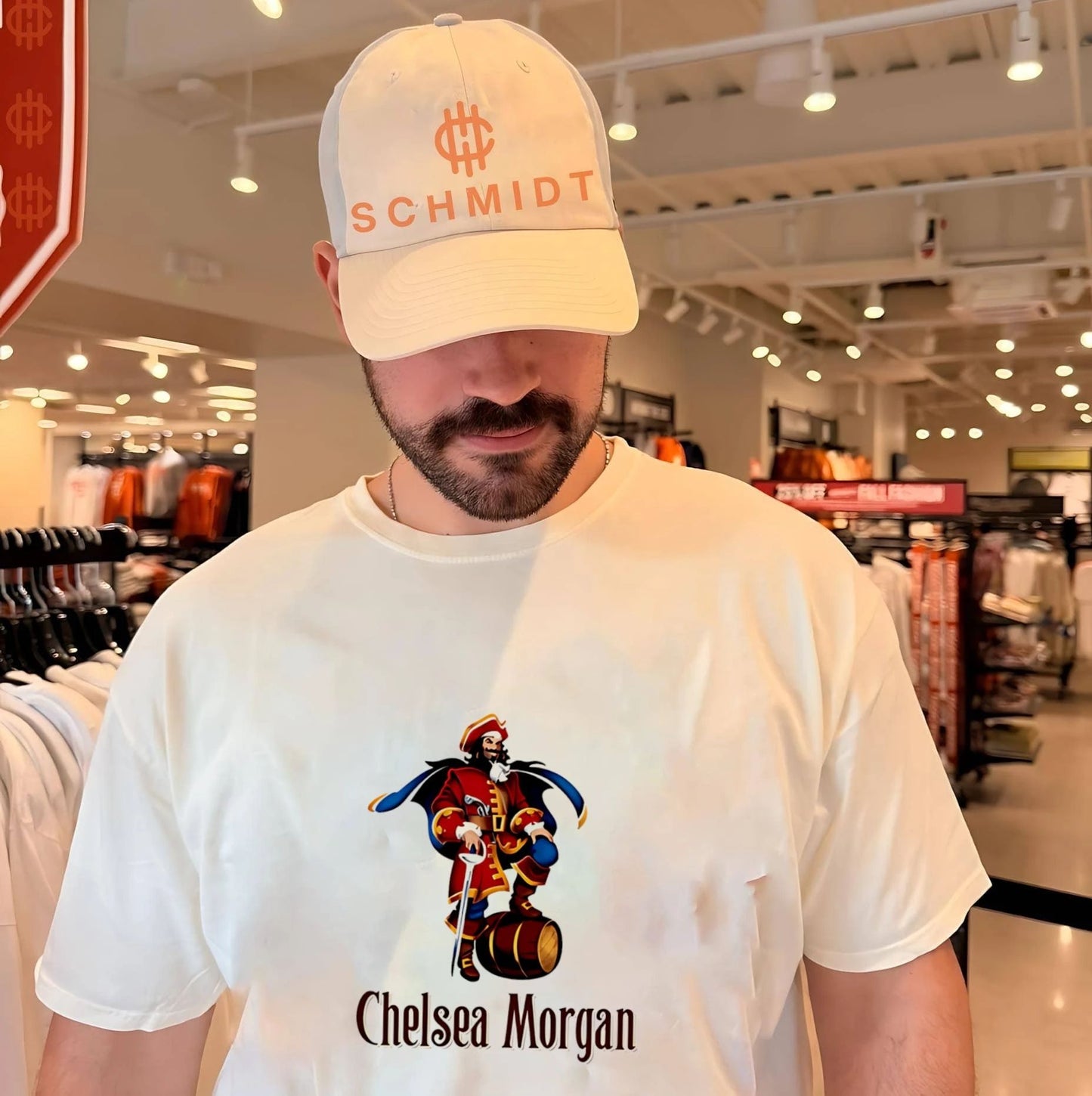 Captain Chelsea Morgan pirate illustration shirt