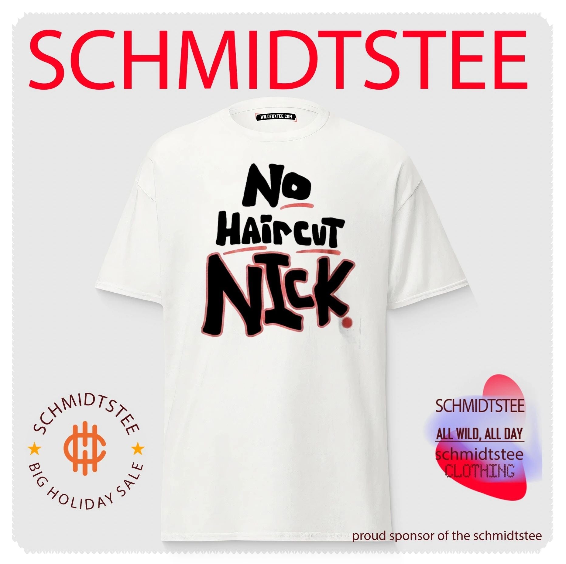 Mario Cristobal No Haircut Nick text shirt