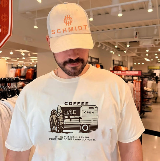 Coffee open when the sign is there pour the coffee and go for it shirt