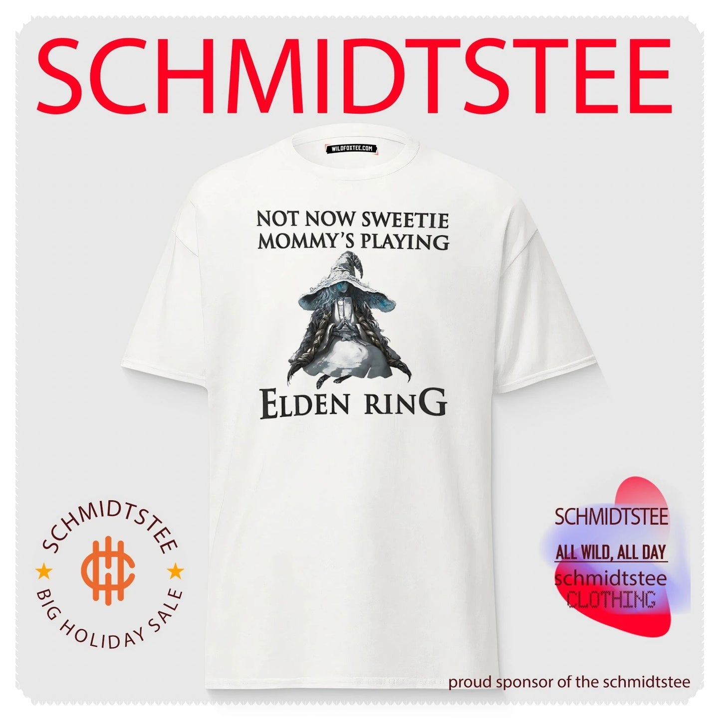Not now sweetie mommy’s playing Elden Ring illustration shirt