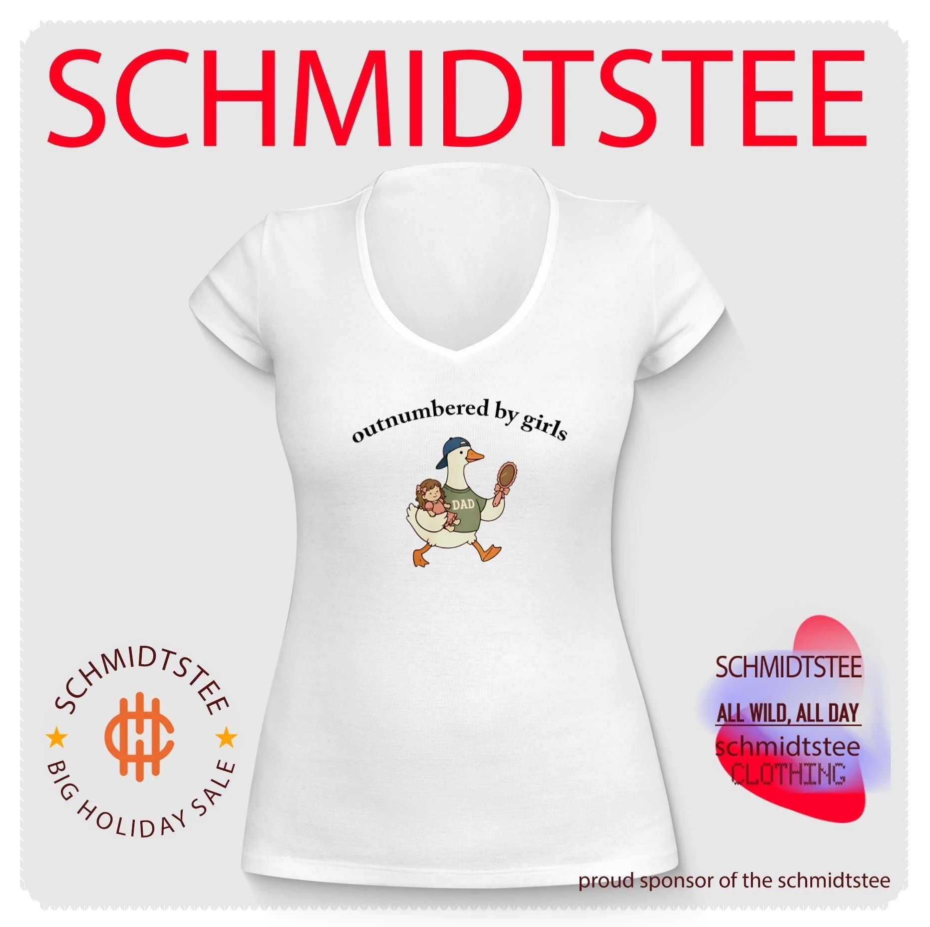 Outnumbered by girls Goose shirt
