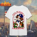 Full Of Rage And Anxiety Cute Dog LA Dodgers Baseball Fan Meme Shirt