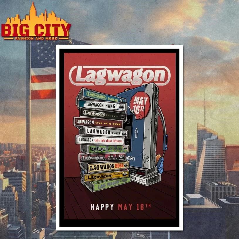 Lagwagon The Fillmore San Francisco CA May 16 2026 Poster Shirt