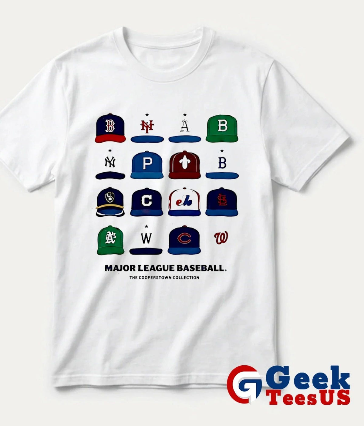Major League Baseball The Cooperstown Collection Cap Collage shirt