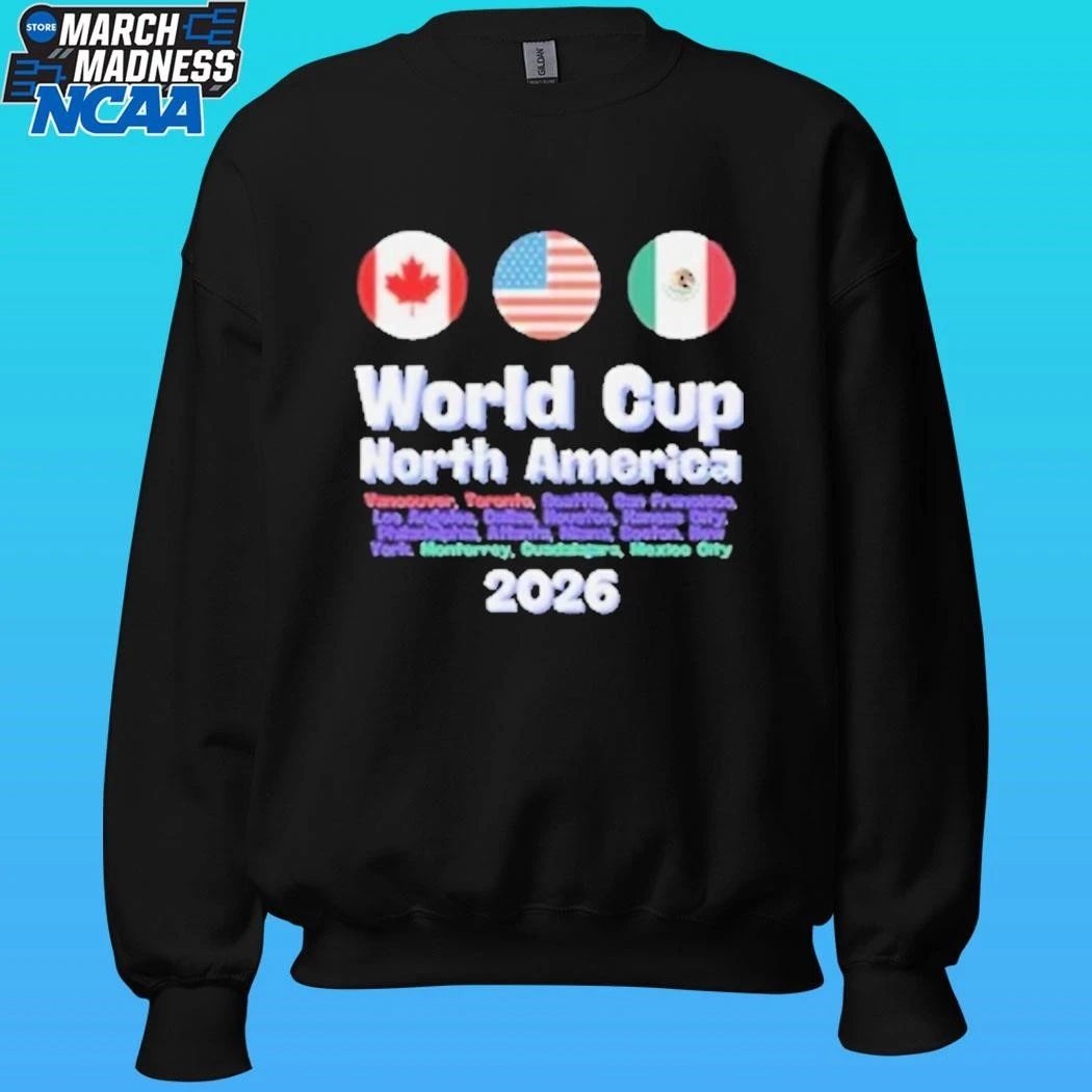 World Cup North America Soccer Fan 2026 Shirt
