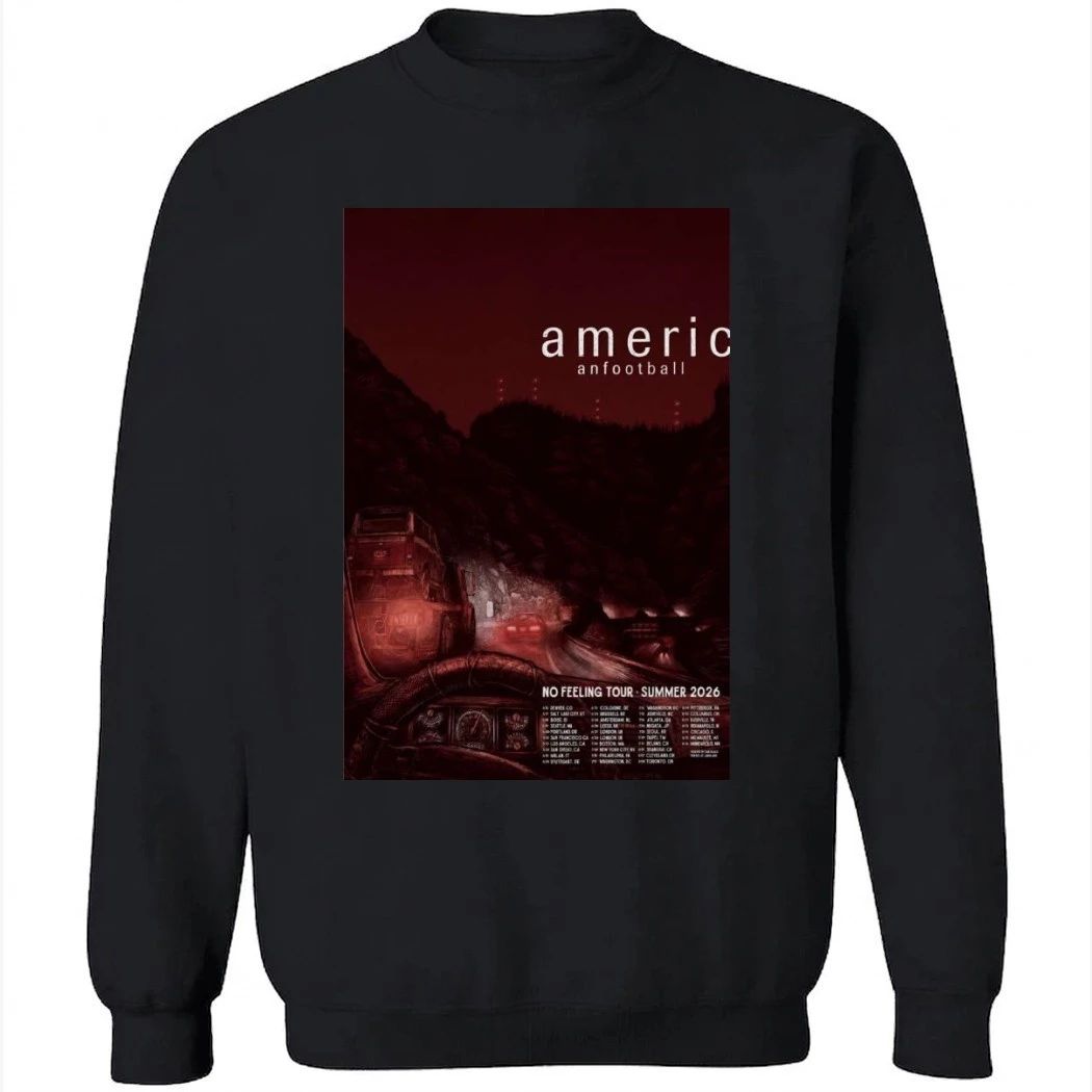 American Football Poster No Feeling Summer Tour 2026 Shirt