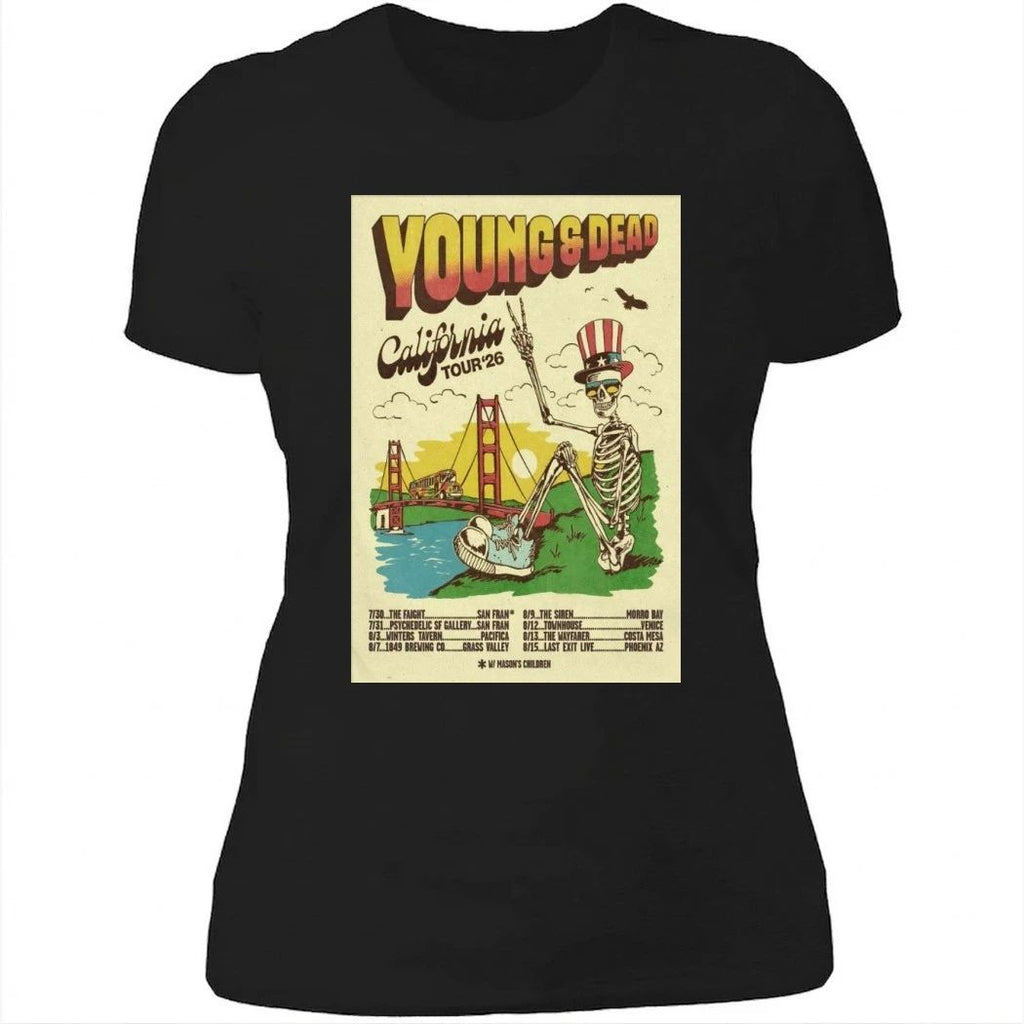 Young And Dead California 2026 Shows Poster Shirt