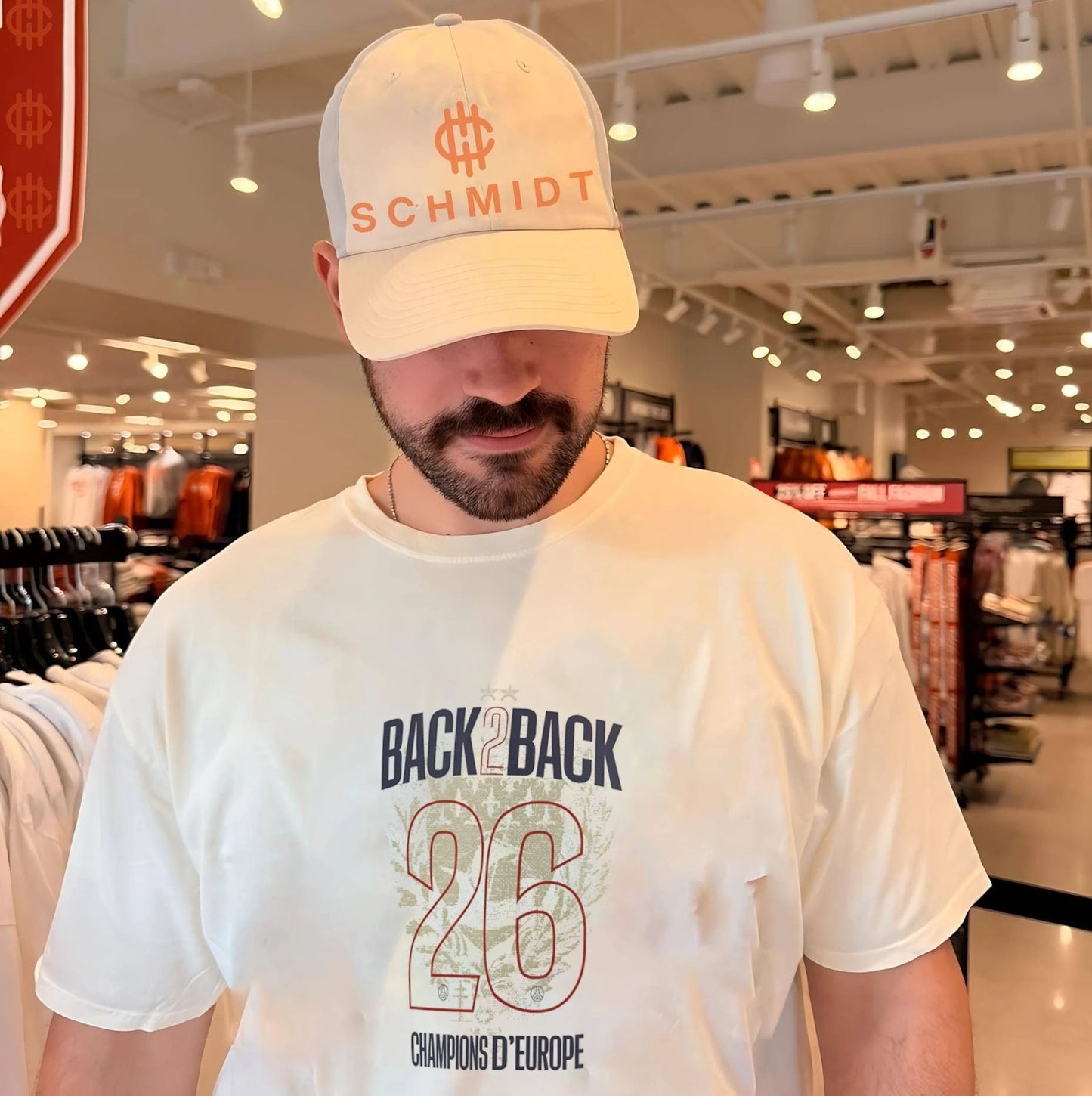 PSG Back 2 Back 2025-26 Champions of D’Europe shirt
