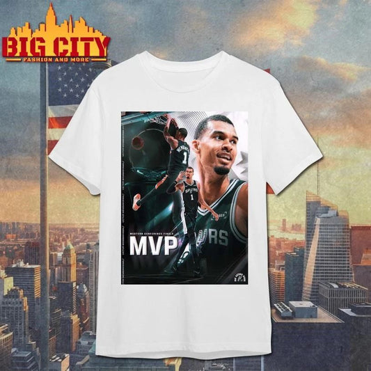 Victor Wembanyama San Antonio Spurs 2026 NBA Western Conference Finals MVP Poster Shirt