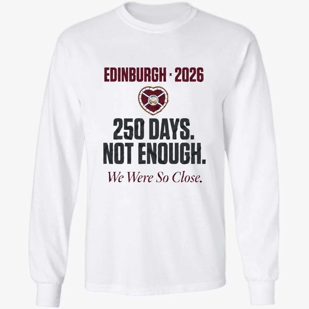 Hearts 250 Days To Heartbreak Scottish Premiership Final Day 2026 Shirt