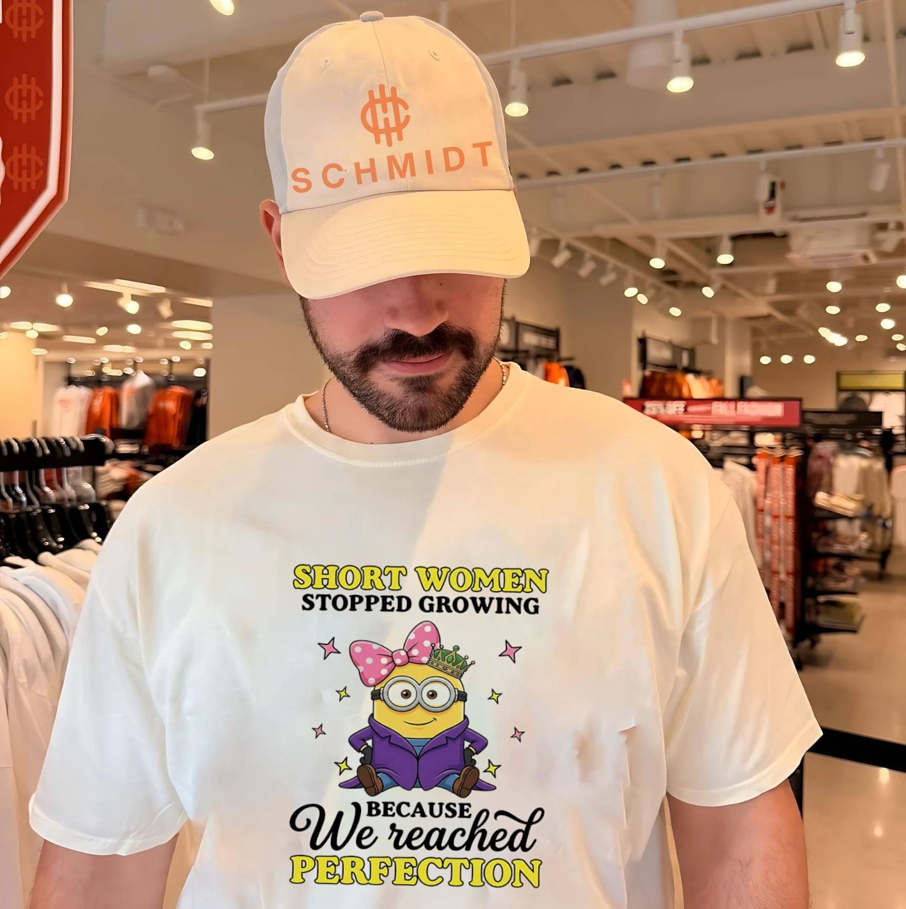 Short women stopped growing because we reached perfection Minion shirt