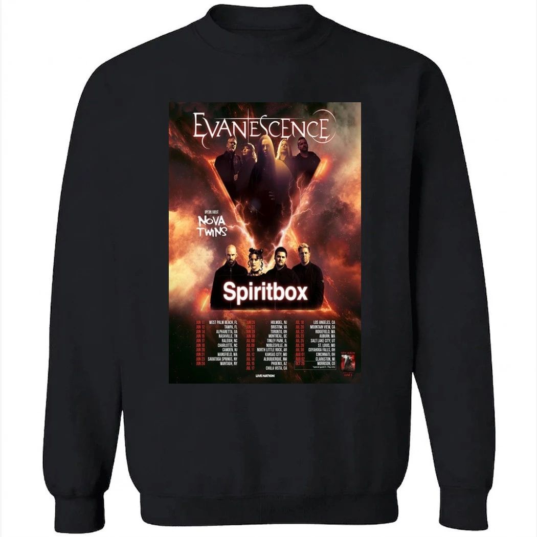 Evanescence Summer Tour 2026 Poster Shirt
