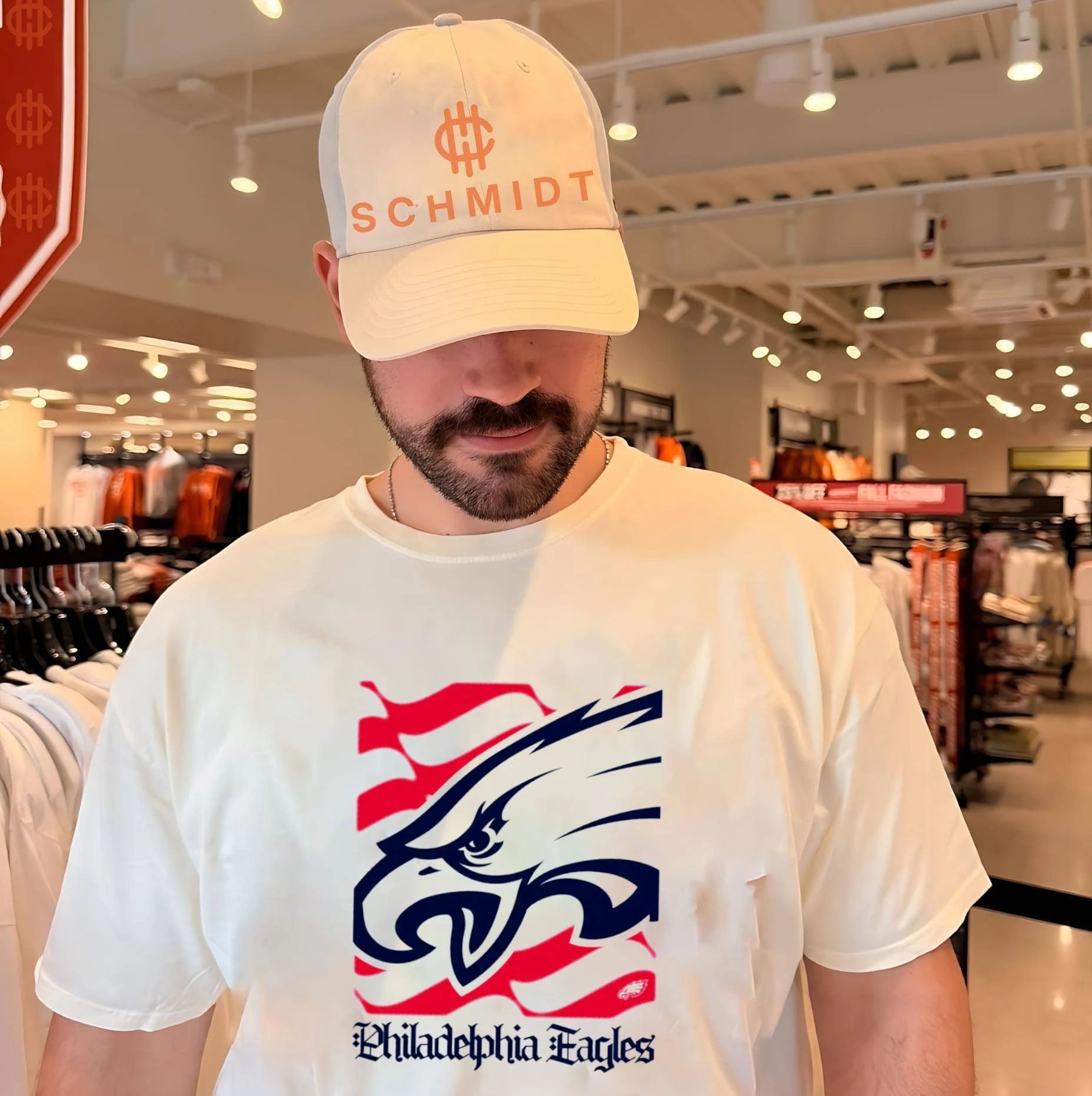 Philadelphia Eagles American 250th Flag Heritage Wordmark shirt