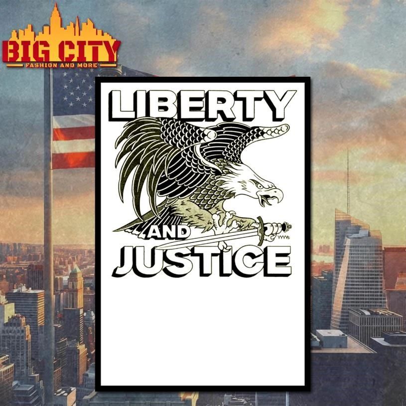 Liberty And Justice American Eagle Vintage Shirt