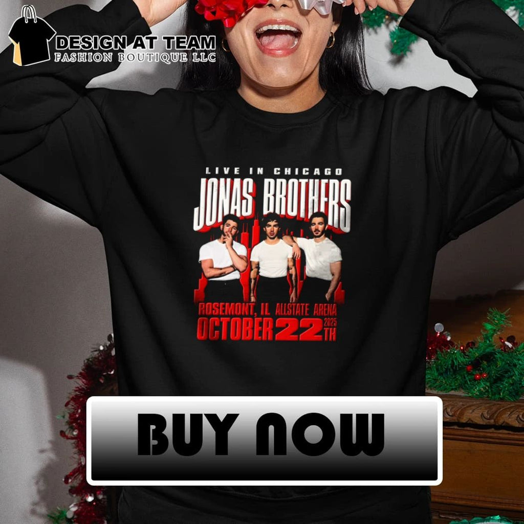 Jonas Brothers Rosemont IL City Tee 2026 Live At Allstate ArJonas Brothers Rosemont IL City shirt