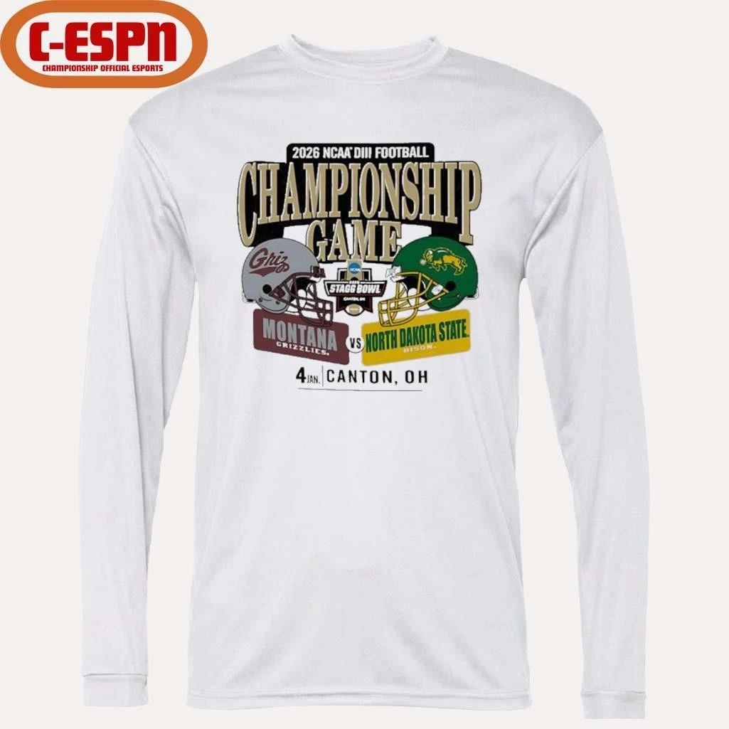 2026 Division III Football Championship Game 2 Teams Matchup Shirt