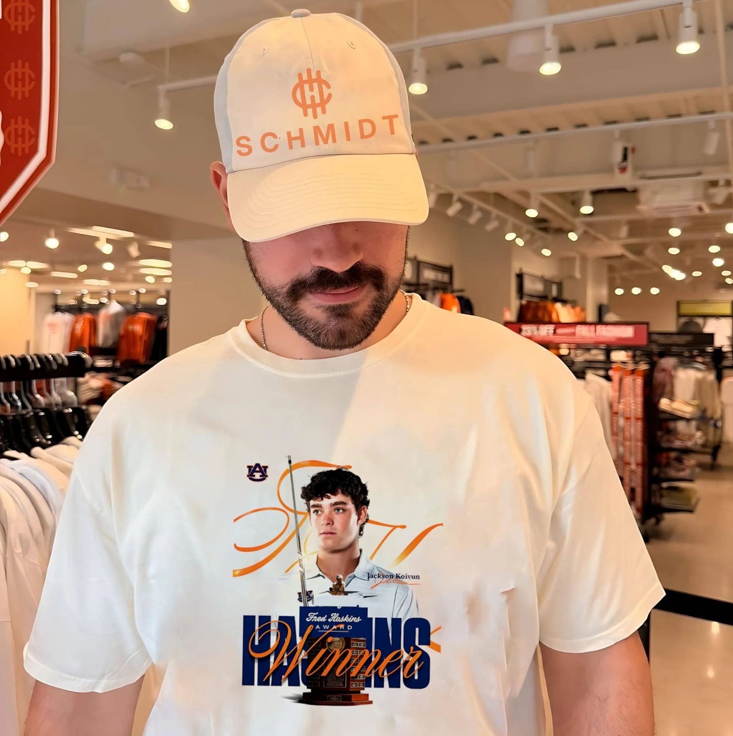 Auburn University Jackson Koivun Fred Haskins Award winner shirt