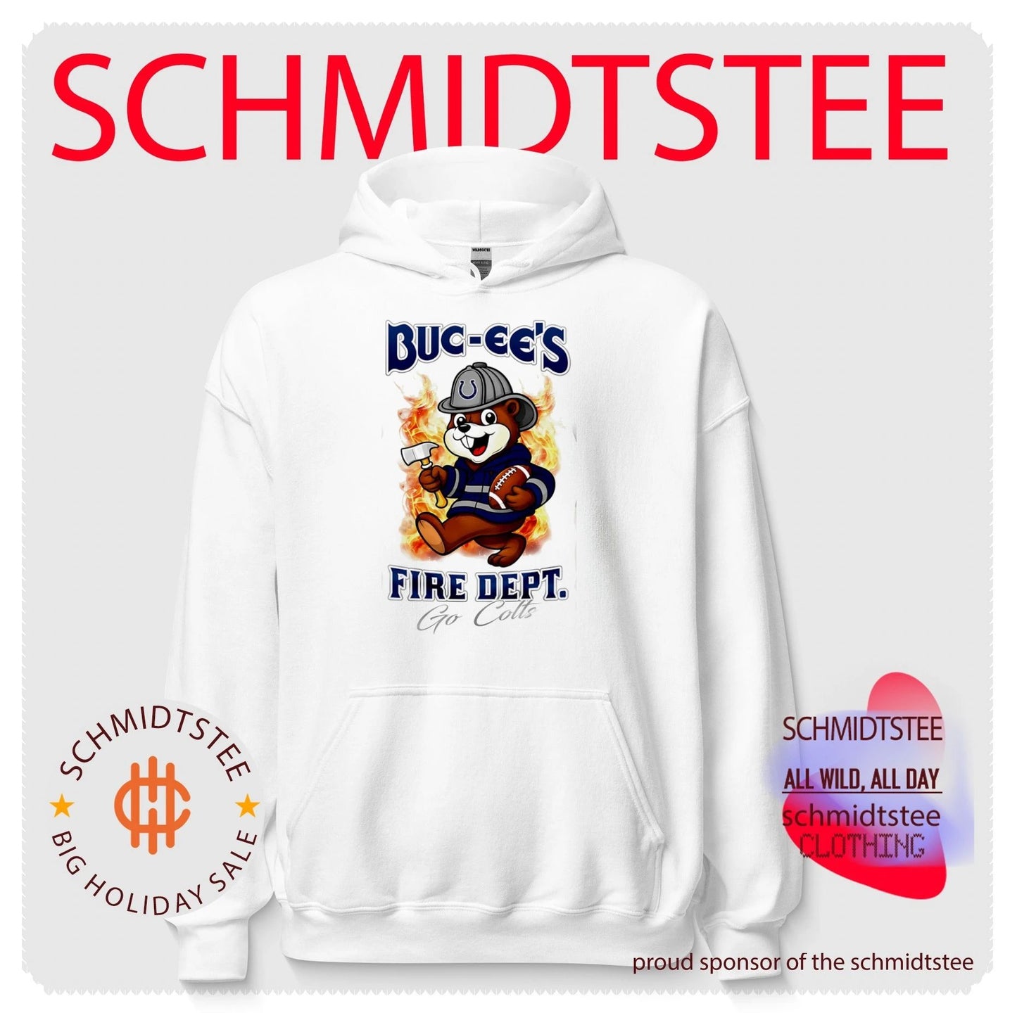 Indianapolis Colts Buc-Ee’s Fire Dept go Bears Firefighter Strong shirt