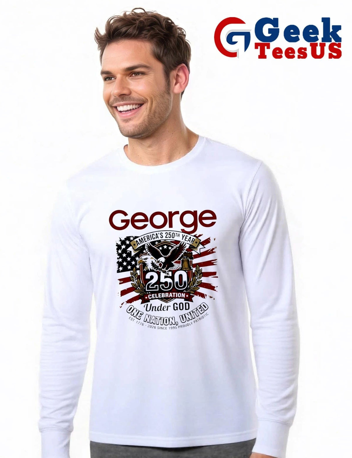 George America’s 250th Year Celebration One Nation United Under God shirt